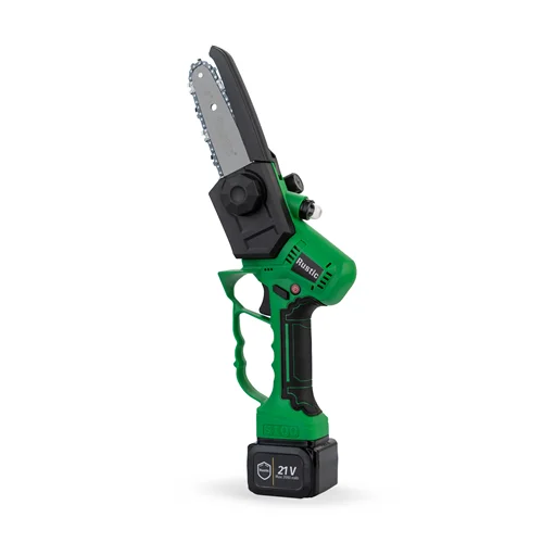 اره شارژی روستیک مدل +S100 - 21V پلاس سری سبز 5 اینچ